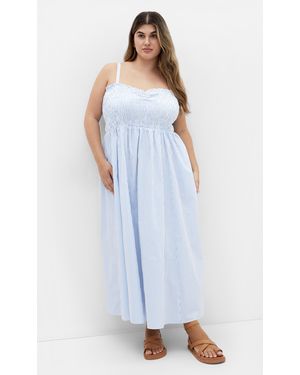 City Chic Plus Size Vacation Maxi Dress - Natural