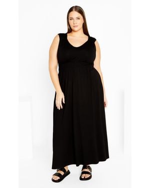 City Chic Plus Size Maxi Dress Lani - Black