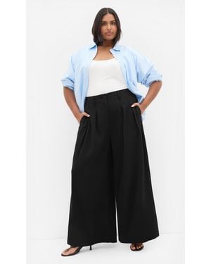City Chic Plus Size Abbie Wide Leg Pants - Black