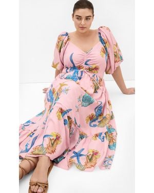 City Chic Plus Size Giselle Maxi Dress - Multicolor