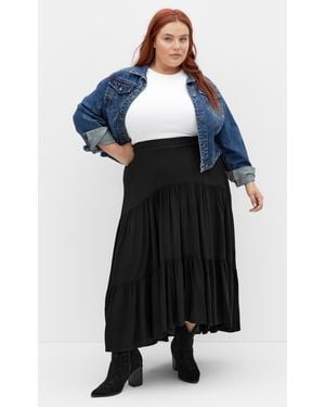 City Chic Plus Size Misha Skirt - Black