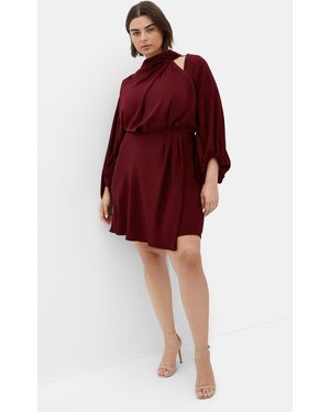 City Chic Plus Size Jaylee Mini Dress - Red
