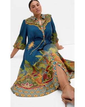 City Chic Plus Size Paradise Print Alpine Maxi Dress - Multicolor