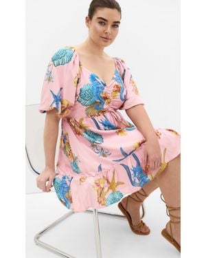 City Chic Plus Size Giselle Mini Dress - Pink