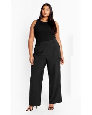 City Chic Plus Size Karter Pants - Black