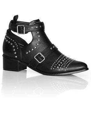 City Chic Plus Size Wide Fit Cristi Ankle Boot - Black