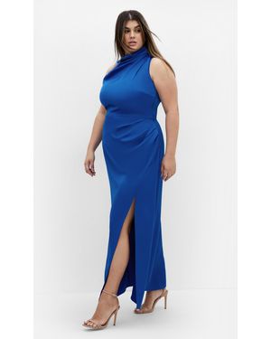 City Chic Plus Size Modern Darling Maxi Dress - Blue