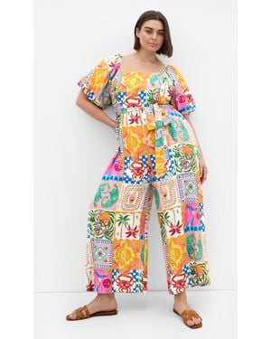 City Chic Plus Size Jumpsuit - White