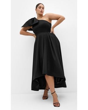 City Chic Plus Size Maxi Dress Captivate/3Xs - Black