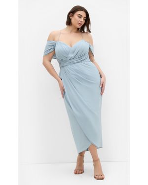 City Chic Plus Size Entwine Maxi Dress - Blue
