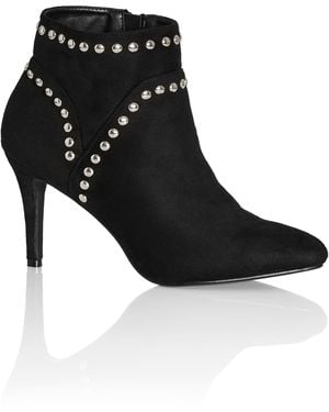 City Chic Plus Size Wide Fit Rae Ankle Boot - Black