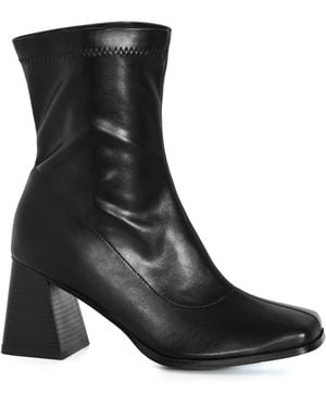 City Chic Plus Size Wide Fit Robbie Ankle Boot - Black