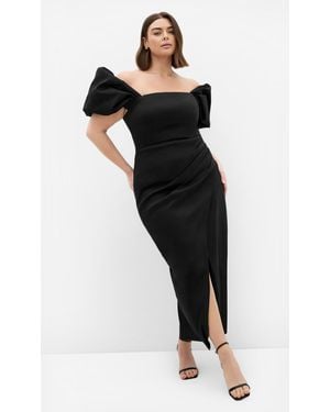 City Chic Plus Size Maxi Dress Elyse/3Xs - Black