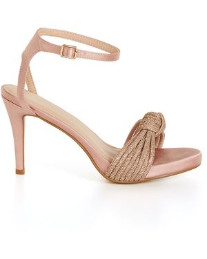 City Chic Plus Size Wide Fit Alexa Heel Shoes - Multicolor
