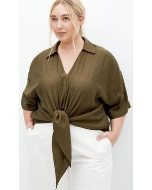 City Chic Plus Size Rosie Shirt - Green