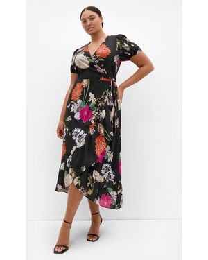 City Chic Plus Size Dress Belle Floral /3Xs - Multicolor