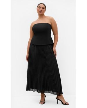 City Chic Plus Size Maxi Dress Loretta/3Xs - Black