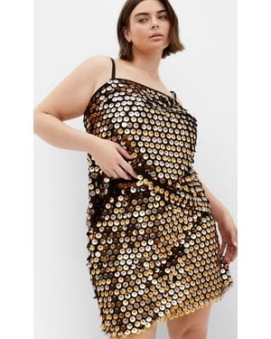 City Chic Plus Size Disco Top - Black