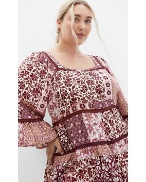 City Chic Plus Size Lailah Top - Red