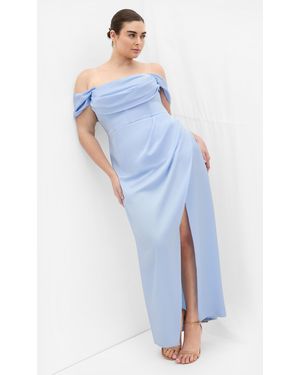 City Chic Plus Size Forbidden Love Maxi Dress - Blue