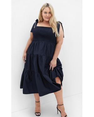 City Chic Plus Size Haven Midi Dress - Blue