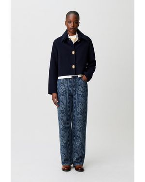 Claudie Pierlot Boxy Corduroy Jacket - Blue
