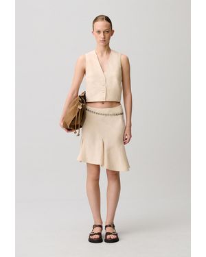 Claudie Pierlot Sleeveless Suit Waistcoat - Natural