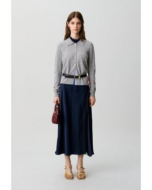 Claudie Pierlot Fitted Wool Cardigan - Blue