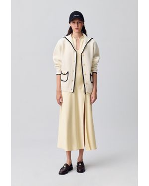 Claudie Pierlot Chunky Knit Cardigan - Natural