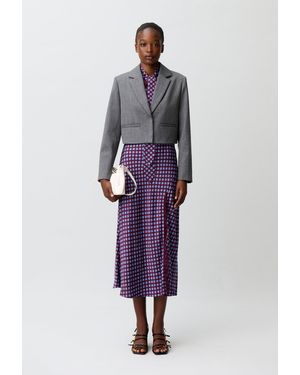 Claudie Pierlot Tailored Wool Jacket - Purple