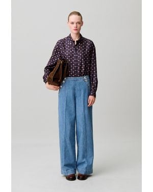 Claudie Pierlot Sailor Denim Jeans - Blue