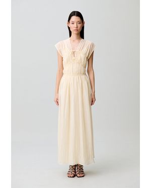 Claudie Pierlot Robe Longue Fluide - Neutre