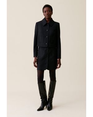 Manteau noir claudie pierlot hotsell