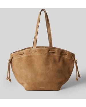 Claudie Pierlot Alban Suede Leather Bag - Natural