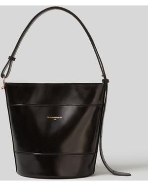 Claudie Pierlot Solveig Leather Bucket Bag - Black