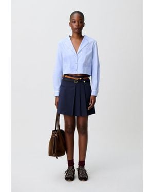 Claudie Pierlot Poplin Shirt - Blue