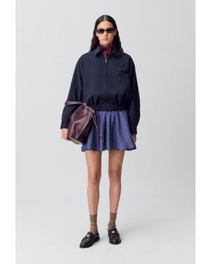 Claudie Pierlot Oversized Zip-Up Jacket - Blue