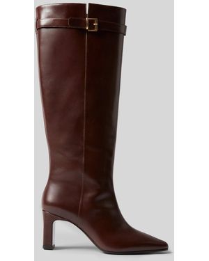 Claudie Pierlot Bottes À Talons Cuir - Marron