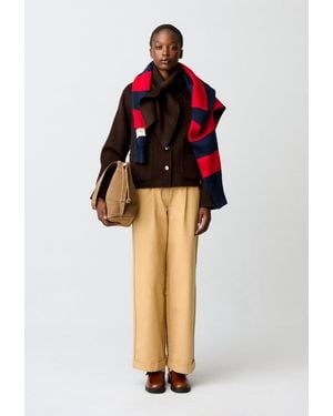 Claudie Pierlot Short Wool Blend Coat - Red