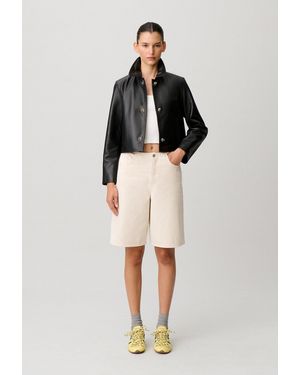 Claudie Pierlot Short Leather Jacket - Black