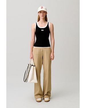 Claudie Pierlot Top Maille Col Rond - Noir
