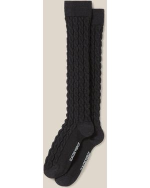 Claudie Pierlot Jacquardsocken Bis Zur Wade - Schwarz