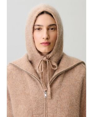 Claudie Pierlot Cagoule En Maille Poilue - Neutre
