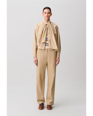 Claudie Pierlot Short Trench Coat - Natural