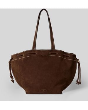 Claudie Pierlot Alban Suede Leather Bag - Brown
