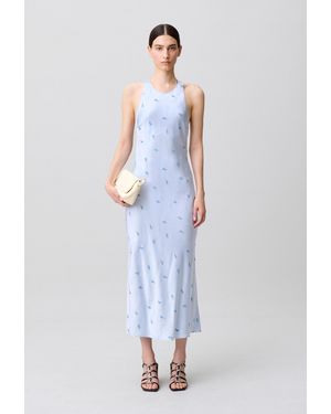 Claudie Pierlot Satin Open-Back Dress - White