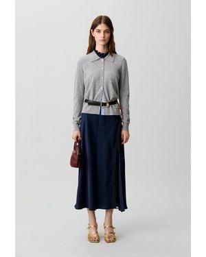 Claudie Pierlot Fitted Wool Cardigan - Blue