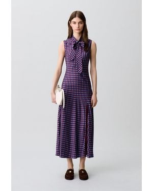 Claudie Pierlot Flowy Lace Maxi Dress - Purple