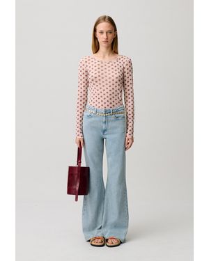 Claudie Pierlot Flared Denim Jeans - White