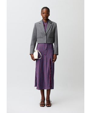 Claudie Pierlot Tailored Wool Jacket - Purple